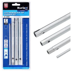 Blue Spot Tools Monoblock Tubular Box Tap Spanner 4pc Set 8 to 13mm 06325