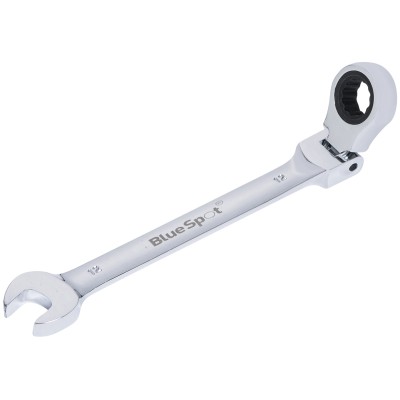 Blue Spot Tools Ratchet Spanner Flexible Hinged Head 12mm 05105 Bluespot