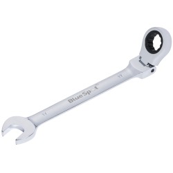 Blue Spot Tools Ratchet Spanner Flexible Hinged Head 17mm 05113 Bluespot