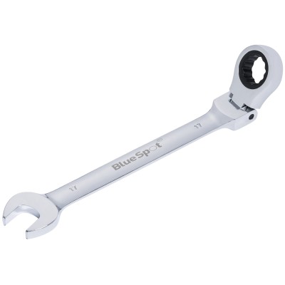 Blue Spot Tools Ratchet Spanner Flexible Hinged Head 17mm 05113 Bluespot