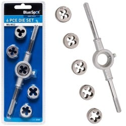 Blue Spot Tools M6 M7 M8 M10 M12 Thread Die Set 22303 Bluespot