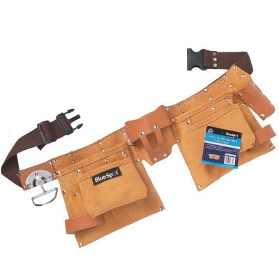 Blue Spot Tools Professional Leather Double Tool Belt 16334 Bluespot