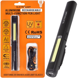Blue Spot Tools Electralight 5W COB & 3W LED Rechargeable Multi-Function Pen Light 65326