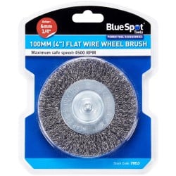 Blue Spot Tools 100mm 4 Inch Crimped Wire Wheel Brush 19213 Bluespot