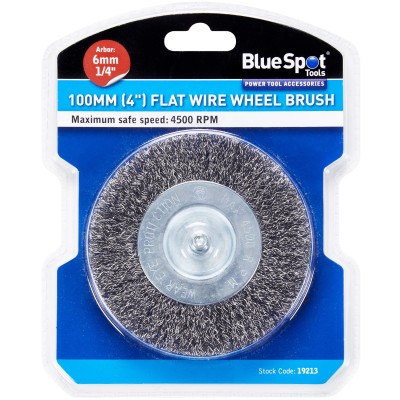 Blue Spot Tools 100mm 4 Inch Crimped Wire Wheel Brush 19213 Bluespot