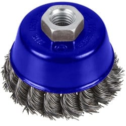 Blue Spot Tools 75mm Twist Knot Wire Cup Brush 19215 Bluespot