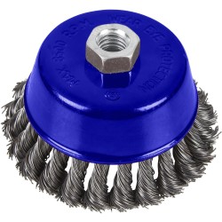 Blue Spot Tools 100mm Twist Knot Wire Cup Brush 19216 Bluespot