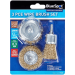 Blue Spot Tools 3PC Copper Plated Steel Wire Brush Set 6mm (1/4") Shank 19226