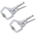 Blue Spot C Clamp Locking Pliers 100mm Twin Pack 06526