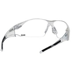 Bolle Clear HD Wrap Around Rush Safety Glasses - RUSHDPI