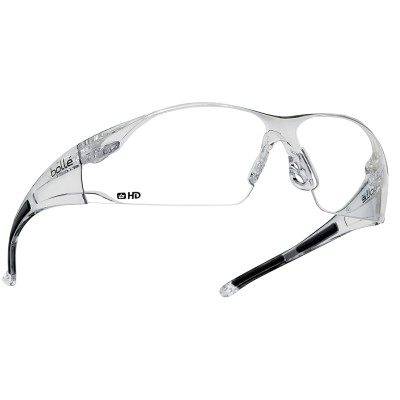Bolle Clear HD Wrap Around Rush Safety Glasses - RUSHDPI