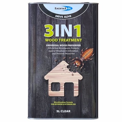 Bond It 3 in 1 Wood Treatment and Preserver 5 Litre BDWTR5