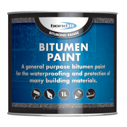 Bond It Bitumen Black Paint 1 Litre Bitubond BDB015
