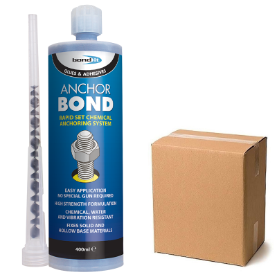 Bond It Chemical Anchor Bond Styrene 2 Part Adhesive Resin 400ml Box of 12