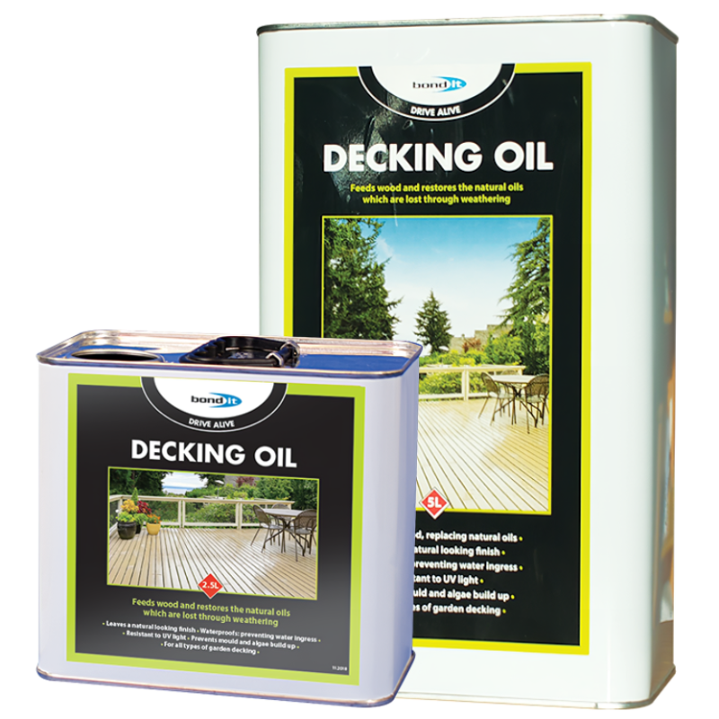 Bond It Drive Alive Garden Wood Decking Oil Natural 2.5 Litre BDDOC2