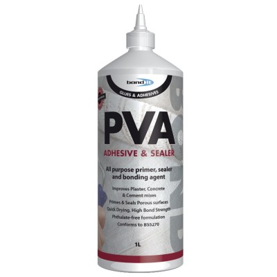 Bond It Premium PVA-Bond 1 Litre Sealer Adhesive Additive BDA022
