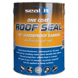 Seal It Roof Seal Waterproof Liquid Roof Coating Compound Grey or Black 5L