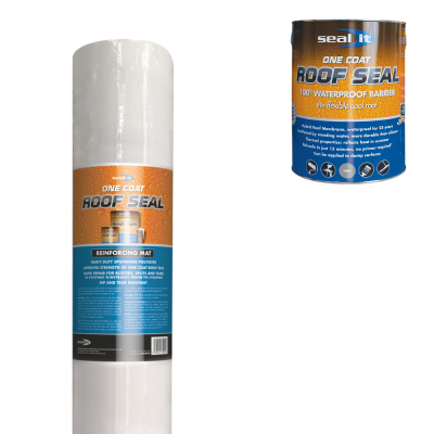 Seal It Roof Seal Waterproof Liquid Roof Coating Reinforcing Fleece Mat