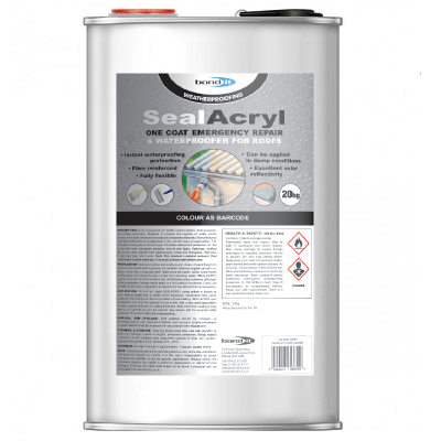 Bond It Sealacryl 20kg Grey Fibre Reinforced Roof Coating SA20GR