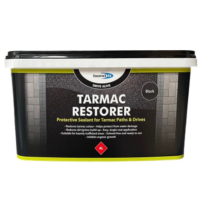 Bond It Drive Alive Tarmac Driveway Restorer Paint 4 Litre Black BDTR4