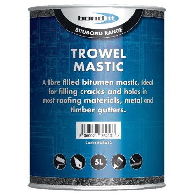 Bond it Bitubond 5 Litre Trowel Fibre Repair Mastic BDB013
