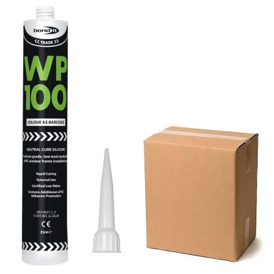 Bond It WP100-25 380ml Oxime Neutral Coloured Silicone Sealant Box of 25