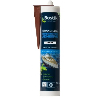 Bostik Simson MSR Marine Construction Adhesive Sealant Brown