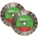 CorePlus 230mm Diamond Masonry Cutting 9 inch Grinder Blades x2 XMS25DB230