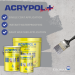 Acrypol Waterproof Roof Coating Fibre Reinforced 5kg Black ACRY-FSOLB-5