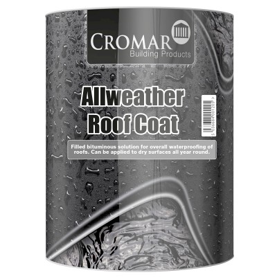 Cromar All Weather Roof Coating 5 Litre Black AAW-501