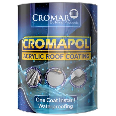 Cromar Cromapol Fibre Reinforced Repair and Roof Coating Black 5kg APOLB-5F