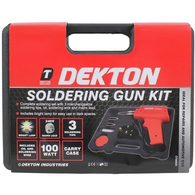 Dekton Electric Solder Soldering Gun Kit DT60935