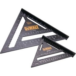 DeWalt 175mm (7") & 300mm (12") Rafter Roof Square Twin Pack – XMS25SQTWIN