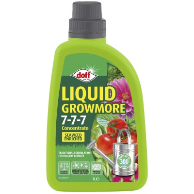 Doff Growmore Plant Flower Vegetable Liquid Feed 1 Litre F-HI-A00-DOF