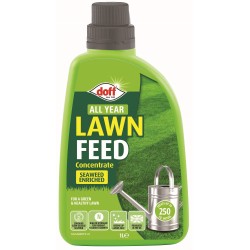 Doff All Year Liquid Lawn Feed Concentrate Food for Grass 1 litre F-GC-A00-DOF