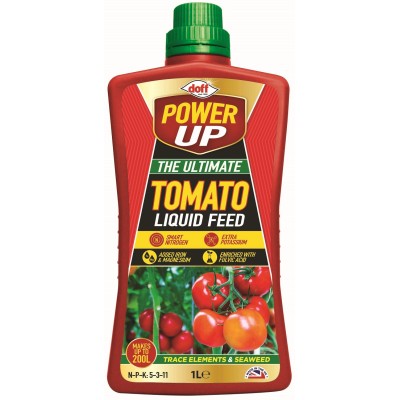 Doff Power Up Tomato Feed Liquid Concentrated Plant Food 1 Litre F-HQ-A00-DPU