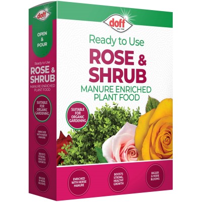 Doff Rose & Shrub Feed Plant Food Manure Enriched Fertiliser 1.5kg