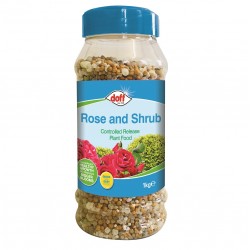 Doff Controlled Release Fertiliser Rose & Shrub Plant Food Feed 1kg F-VH-A00-DOF