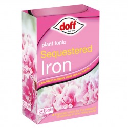 Doff Plant Nutrient Tonic Sequestered Iron 5 x 15g Sachets FKF005DOF