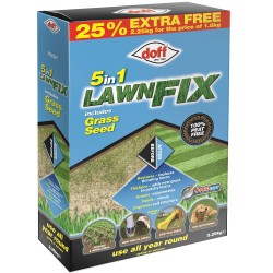 Doff 5 in 1 Lawn Fix Peat Free + Grass Seed FLHB25DOF 2.25kg