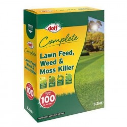 Doff 4 In 1 Complete Lawn Grass Feed Weed Moss Killer F-LM-100-DOF-03 3.2kg