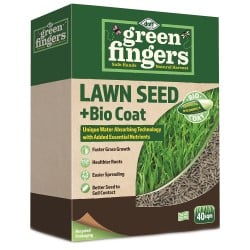 Doff Green Fingers Lawn Seed + Bio Coat Lawn Grass Seed 1kg F-LO-A00-DGF