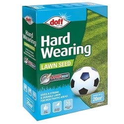 Doff Hard Wearing Lawn Grass Seed with PROCOAT FLBA00DOF 1kg