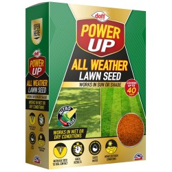 Doff Power Up All Weather Lawn Grass Seed Sun Or Shade 1kg F-GH-A00-DPU