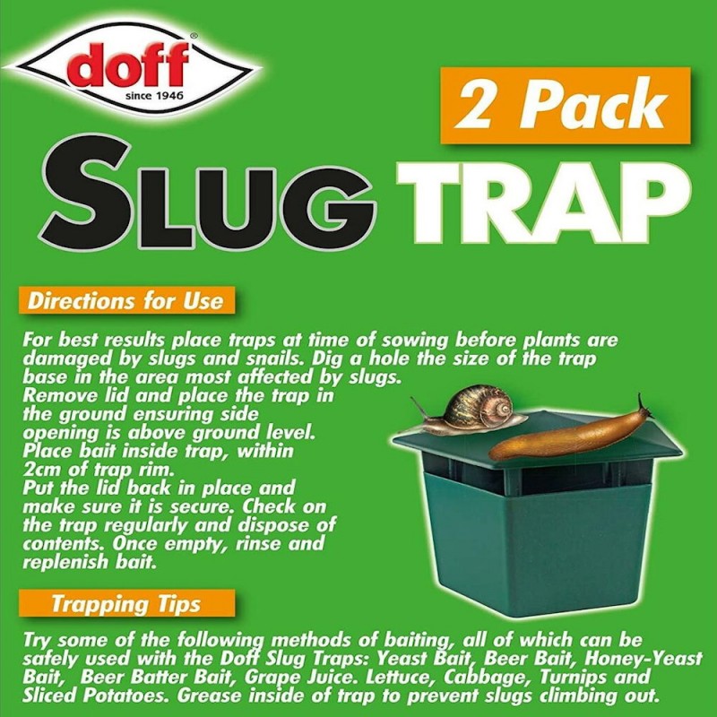 Doff Traditional Type Slug & Snail Bait Trap Twin Pack DP1001