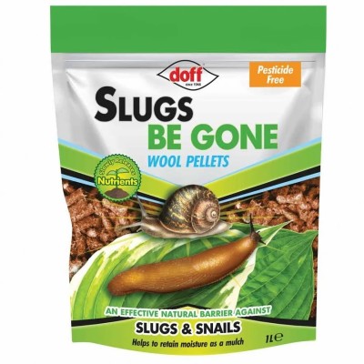 Doff Slugs Be Gone 3 in 1 Wool Pellets Pesticide Free Slug Deterrent 1 Litre DP1096