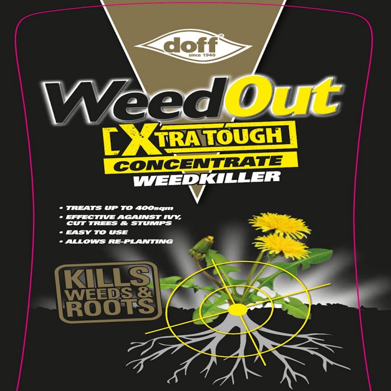 Doff WeedOut Weedkiller Extra Tough Concentrate Weed Killer 1 Litre
