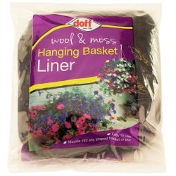 Doff Wool and Moss Hanging Flower Basket Liner Water Retainer DP1026