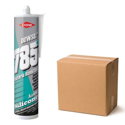 Dow Corning Dowsil 785 + Bacteriostatic Silicone Sealant Trade Box of 12