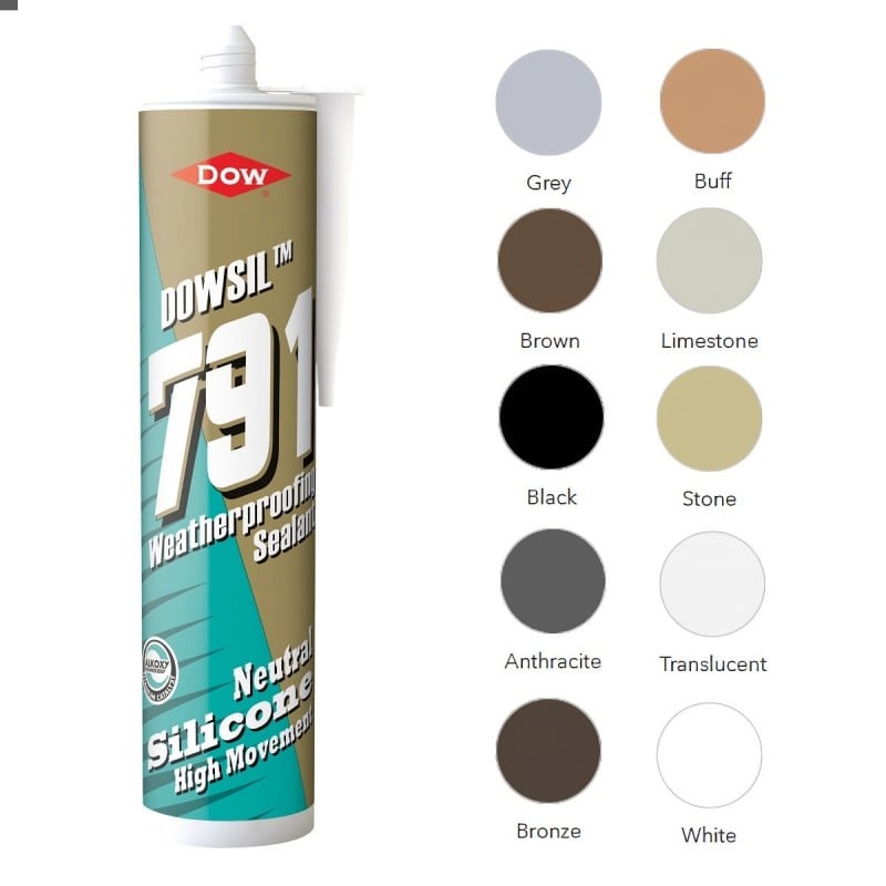 Dow Corning Dowsil 791 Weather Proofing Low Mod Silicone Sealant | Sealants And Tools Direct